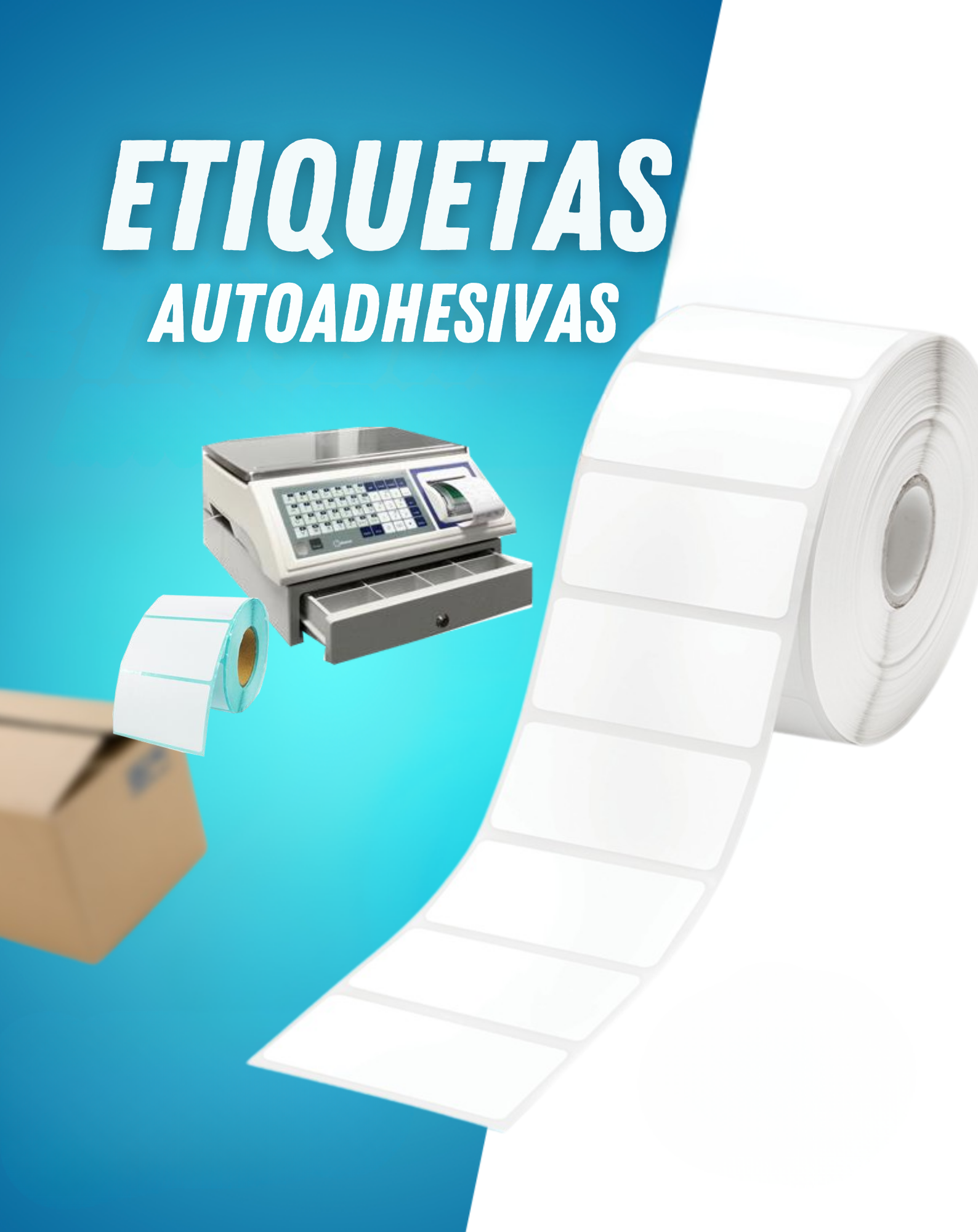 Rollo etiqueta autoadhesiva