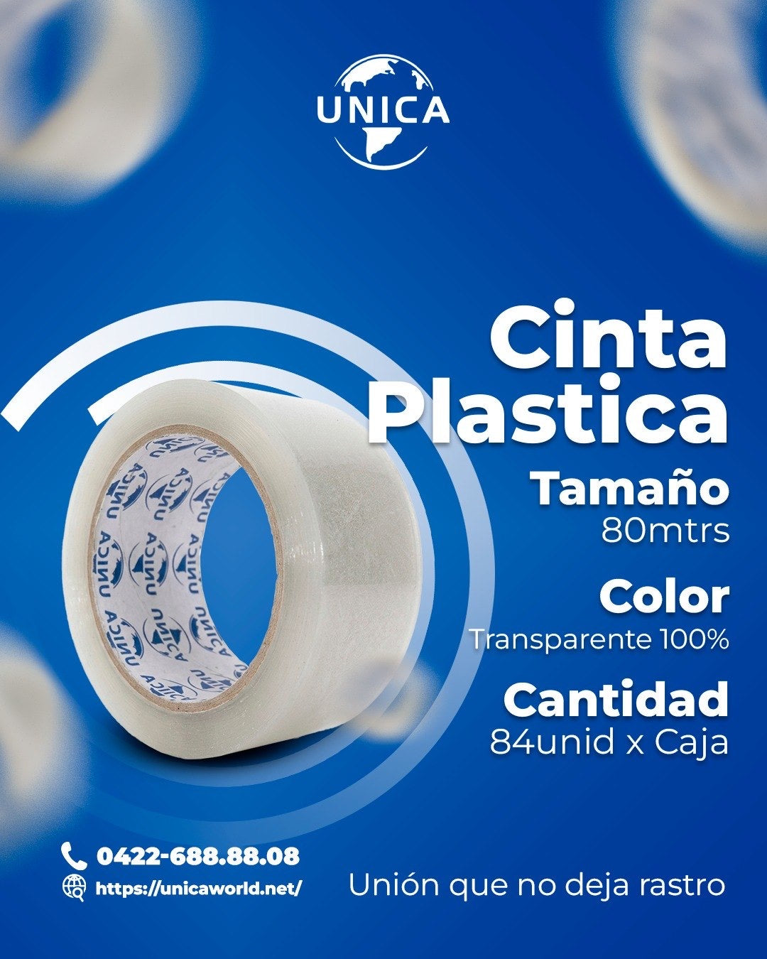 Cinta adhesiva transparente