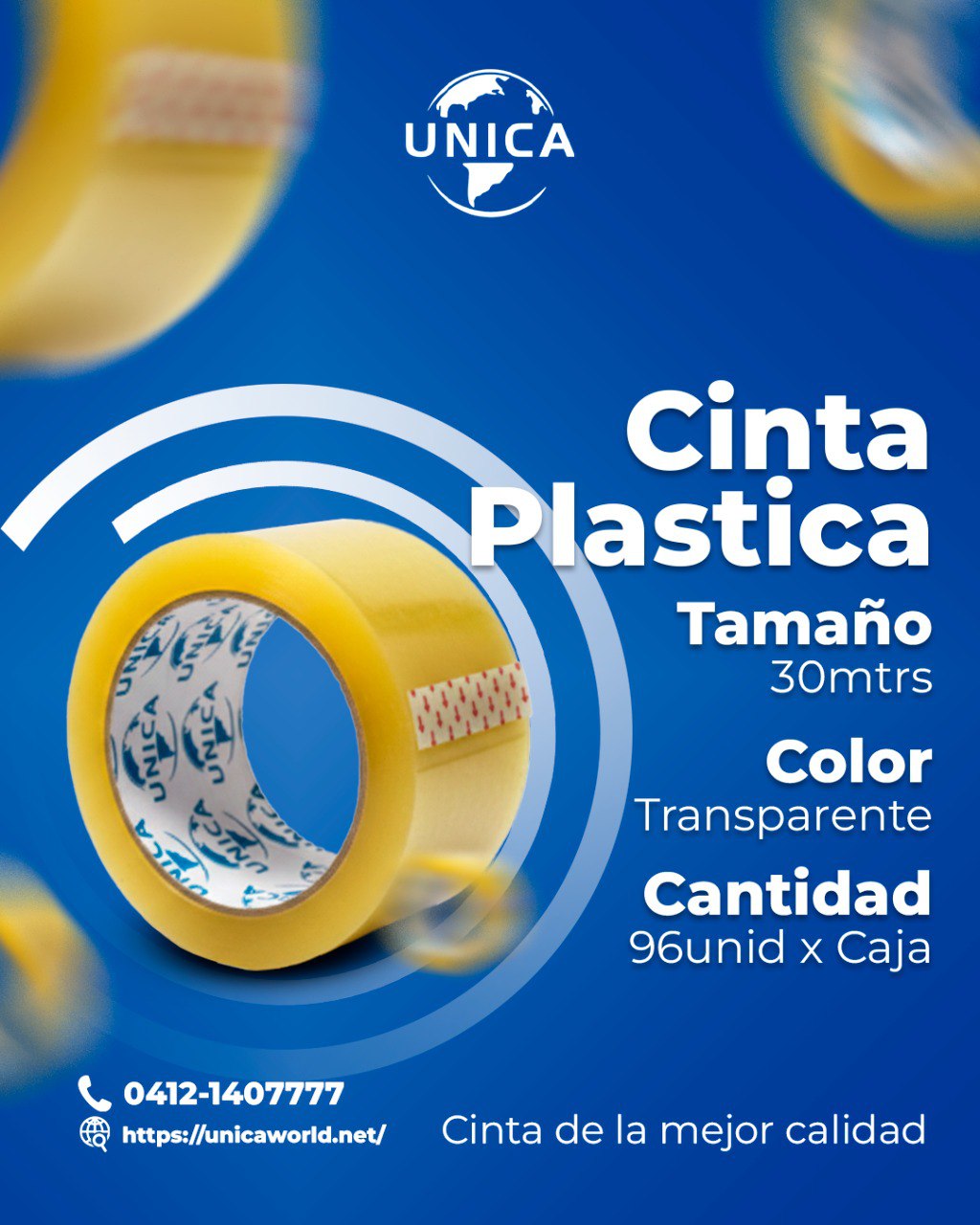 Cinta plastica unica