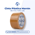 Cinta plástica marrón
