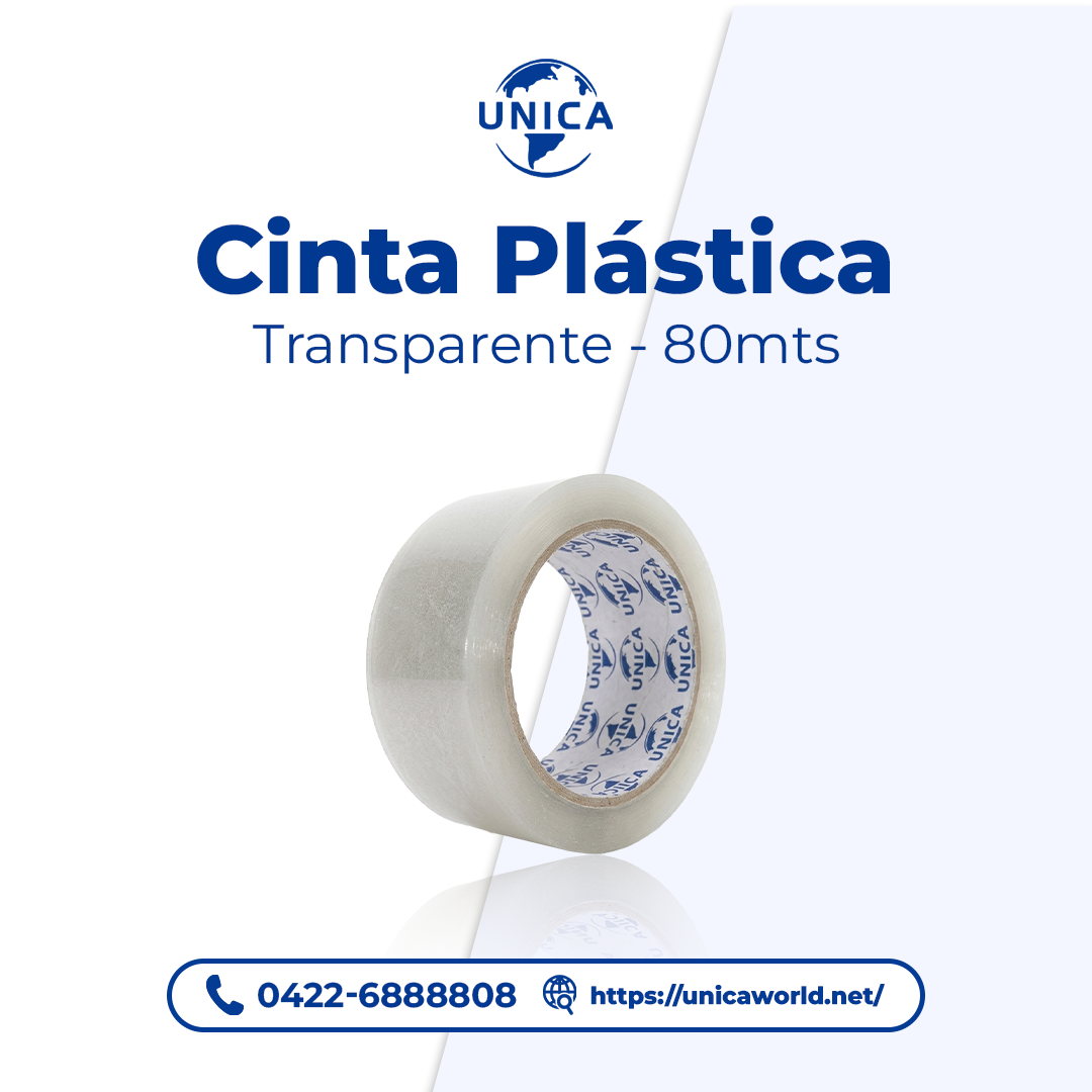 Cinta adhesiva transparente