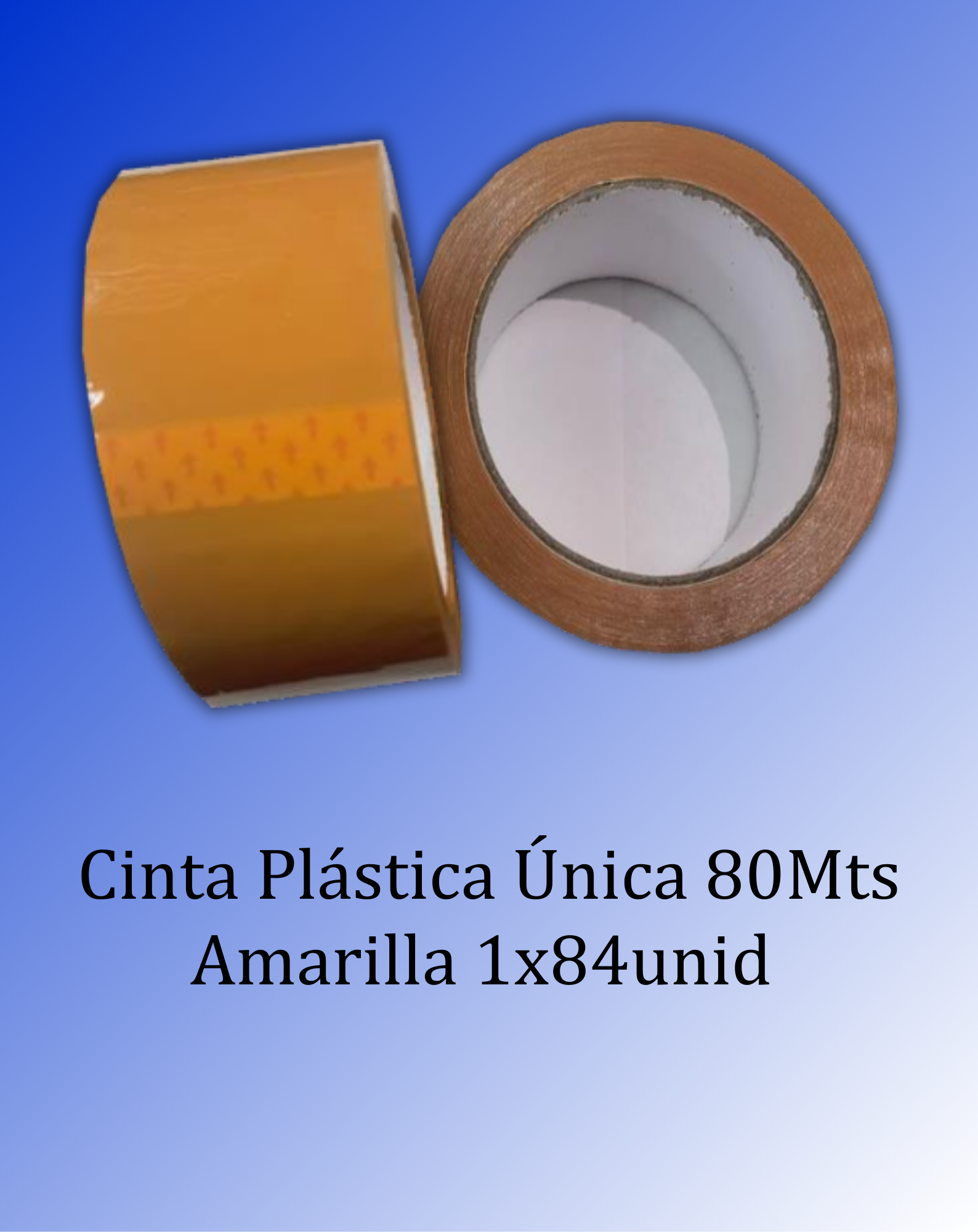 Cinta adhesiva amarilla