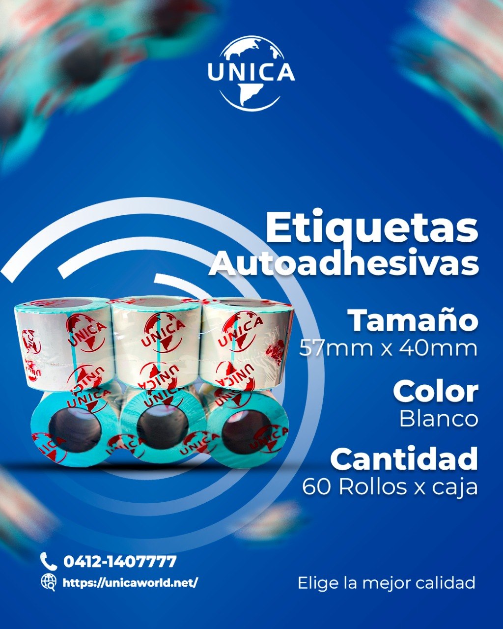 Rollo etiqueta termico unica