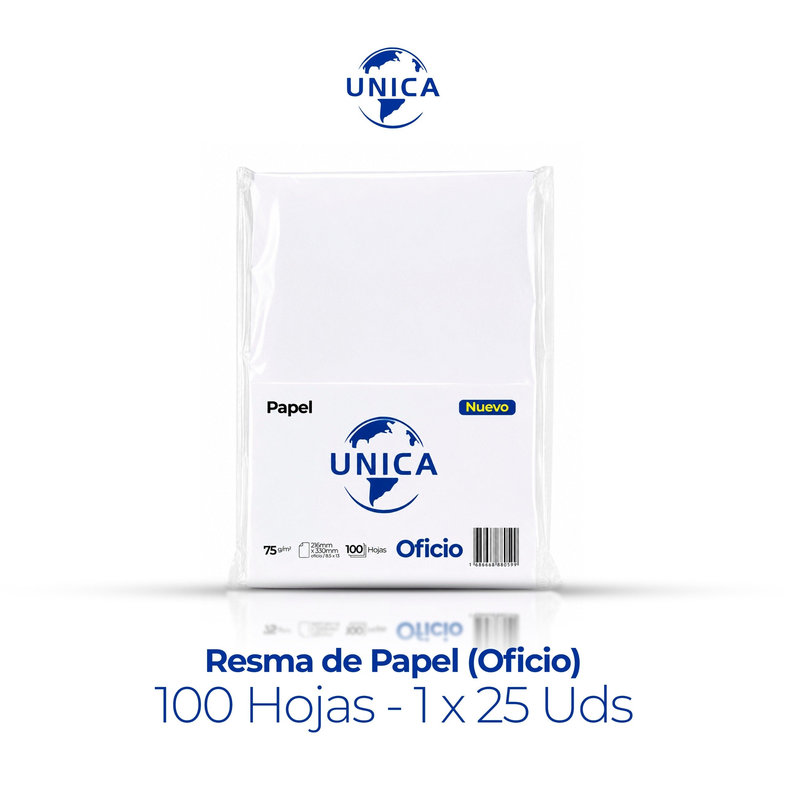 Resma de papel oficio